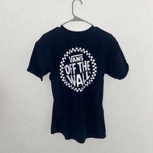 Vans Navy top y2k vintage fashion shirt oversized short sleeve skate graphic tee
